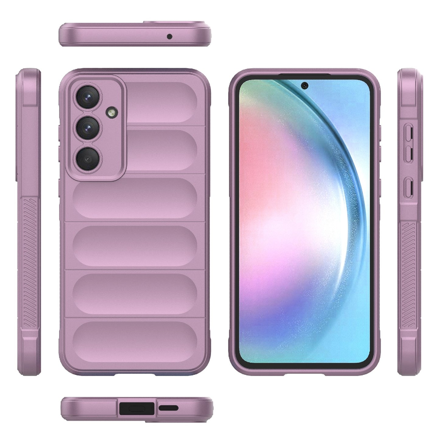 Funda Silicón Puffer Violeta
