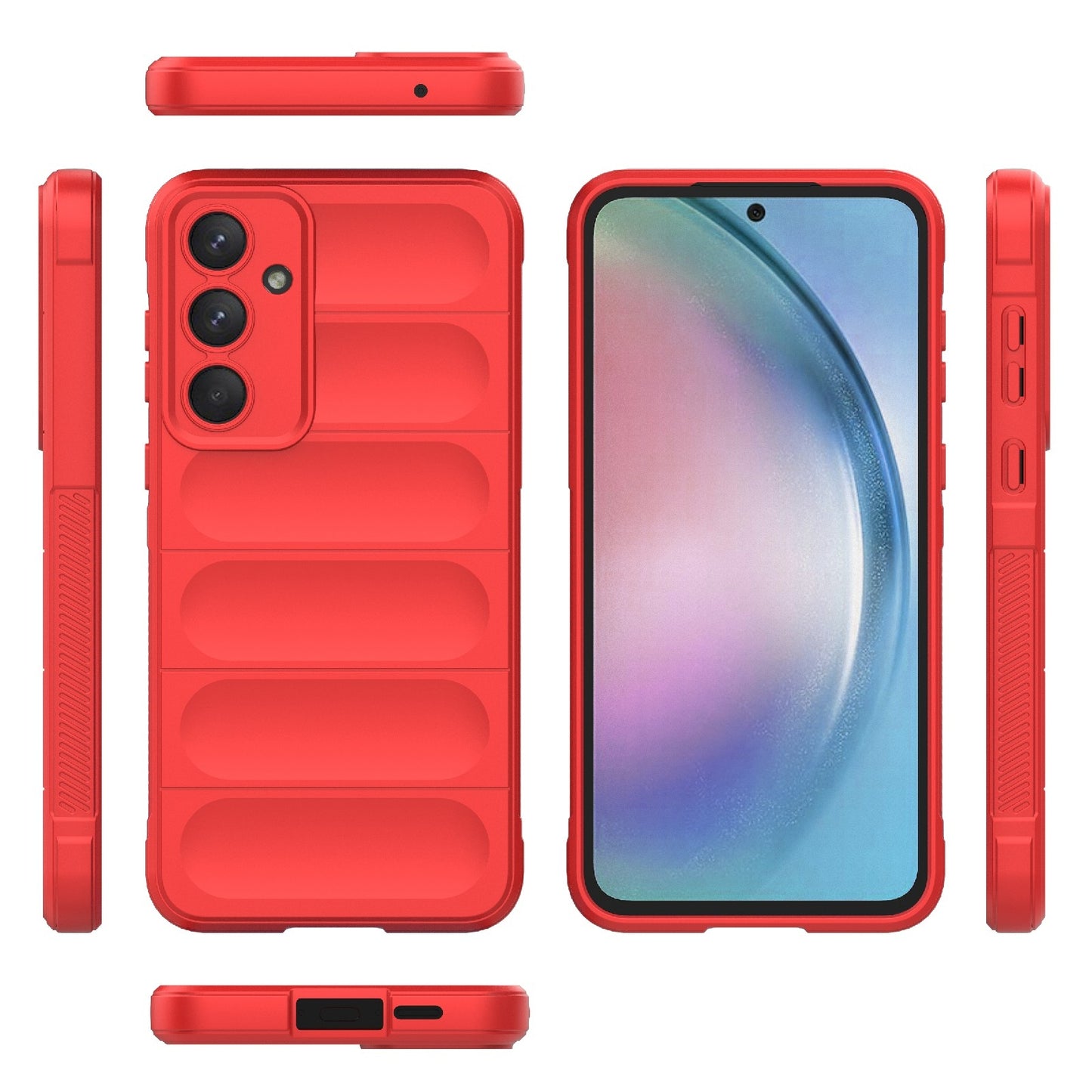 Funda Silicón Puffer Rojo