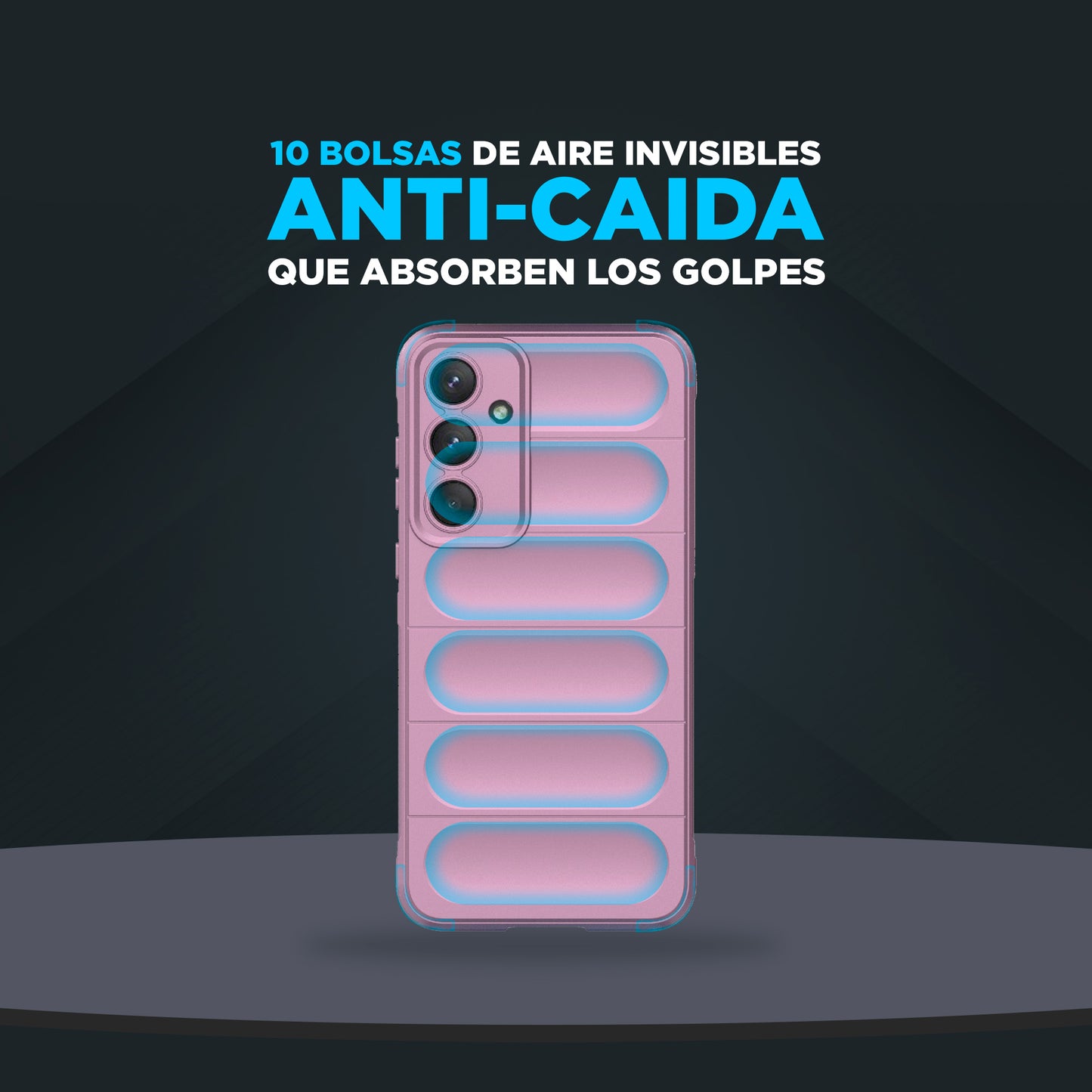 Funda Silicón Puffer Violeta