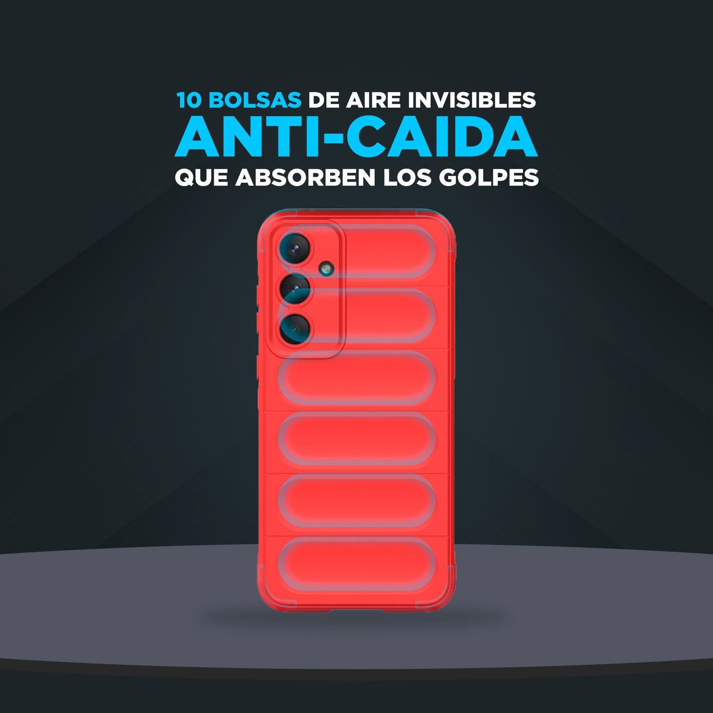 Funda Silicón Puffer Rojo