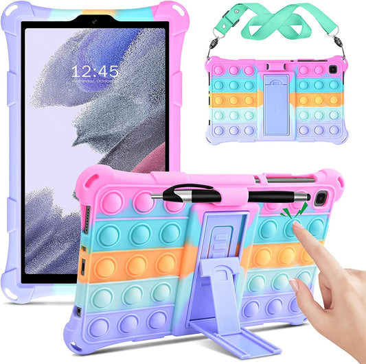 Funda de silicon pop up con correa y base para Lenovo