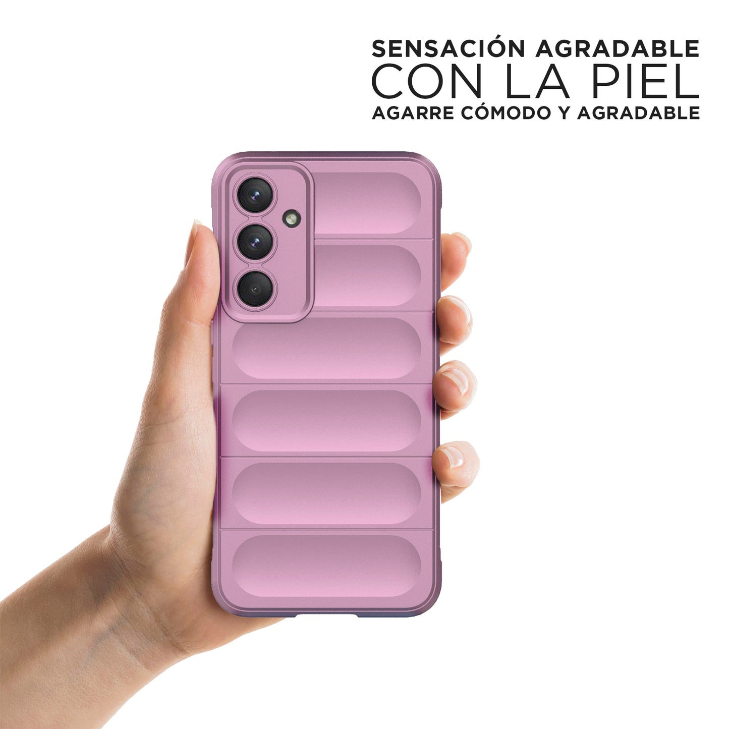 Funda Silicón Puffer Violeta