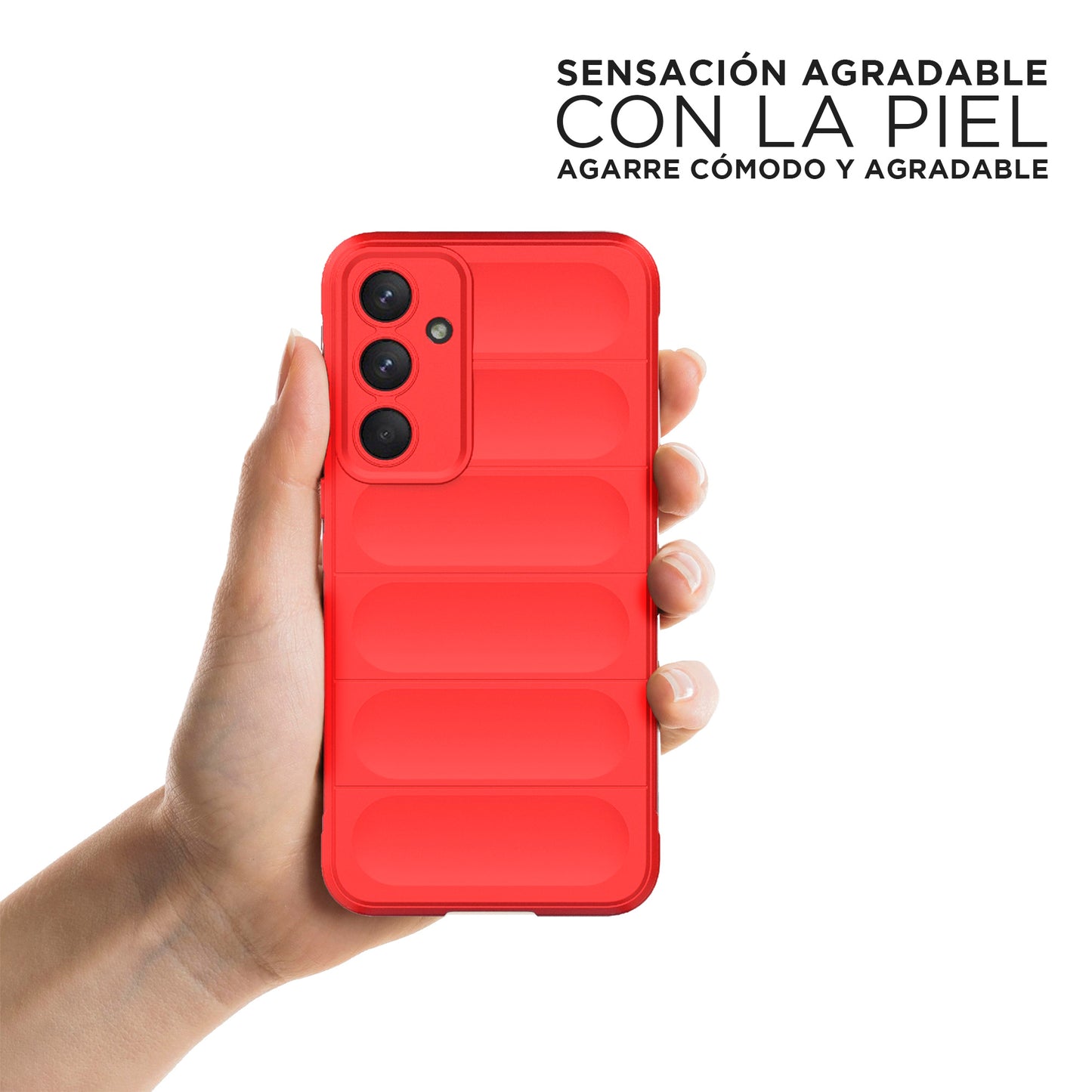Funda Silicón Puffer Rojo