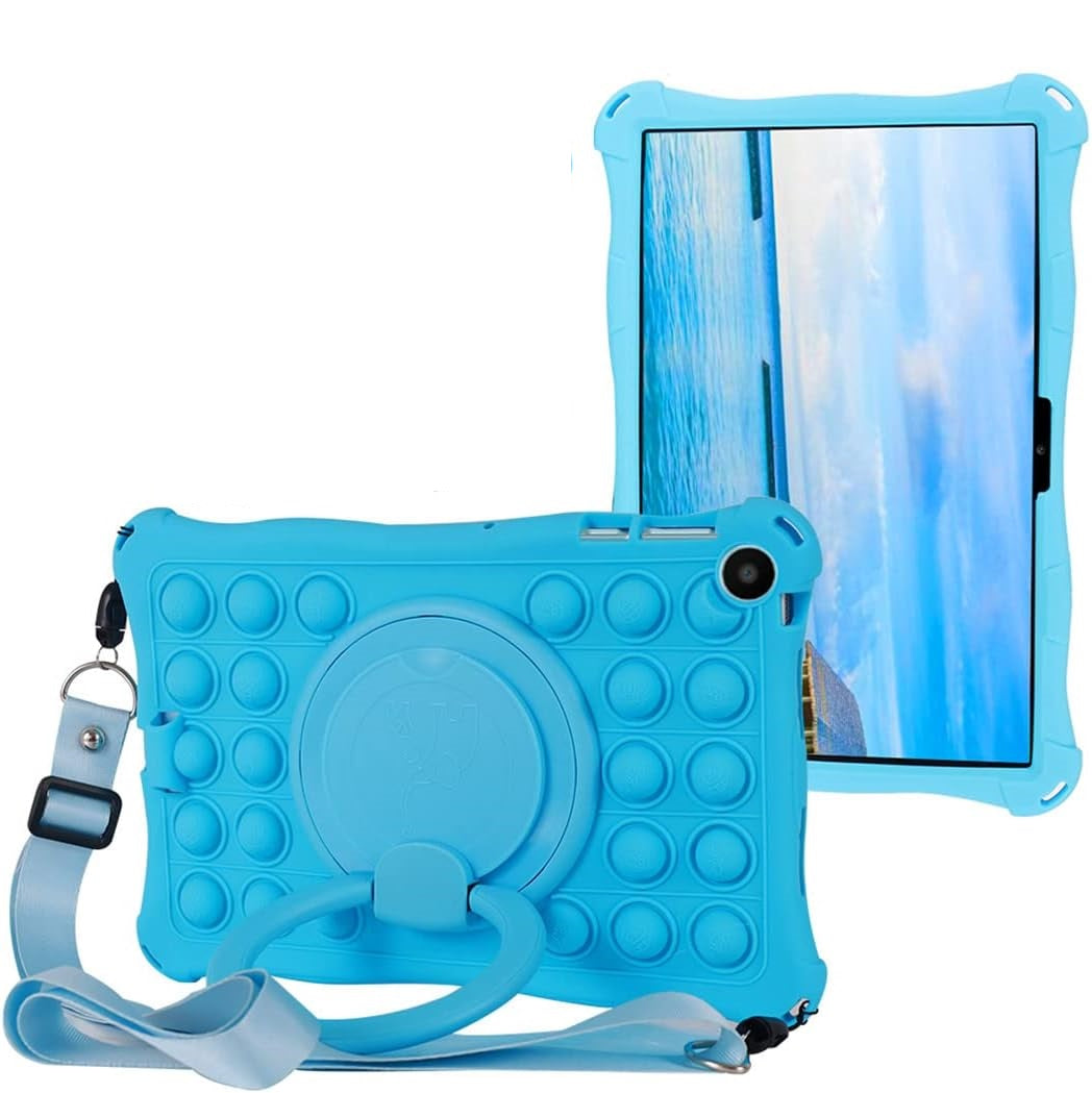 Funda de silicon pop up con correa y aro para Huawei