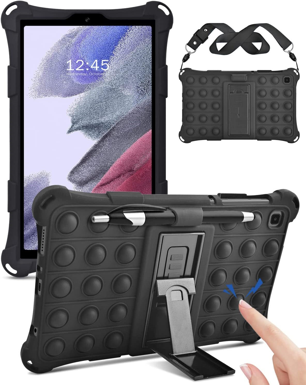 Funda de silicon pop up con correa y base para Ipad