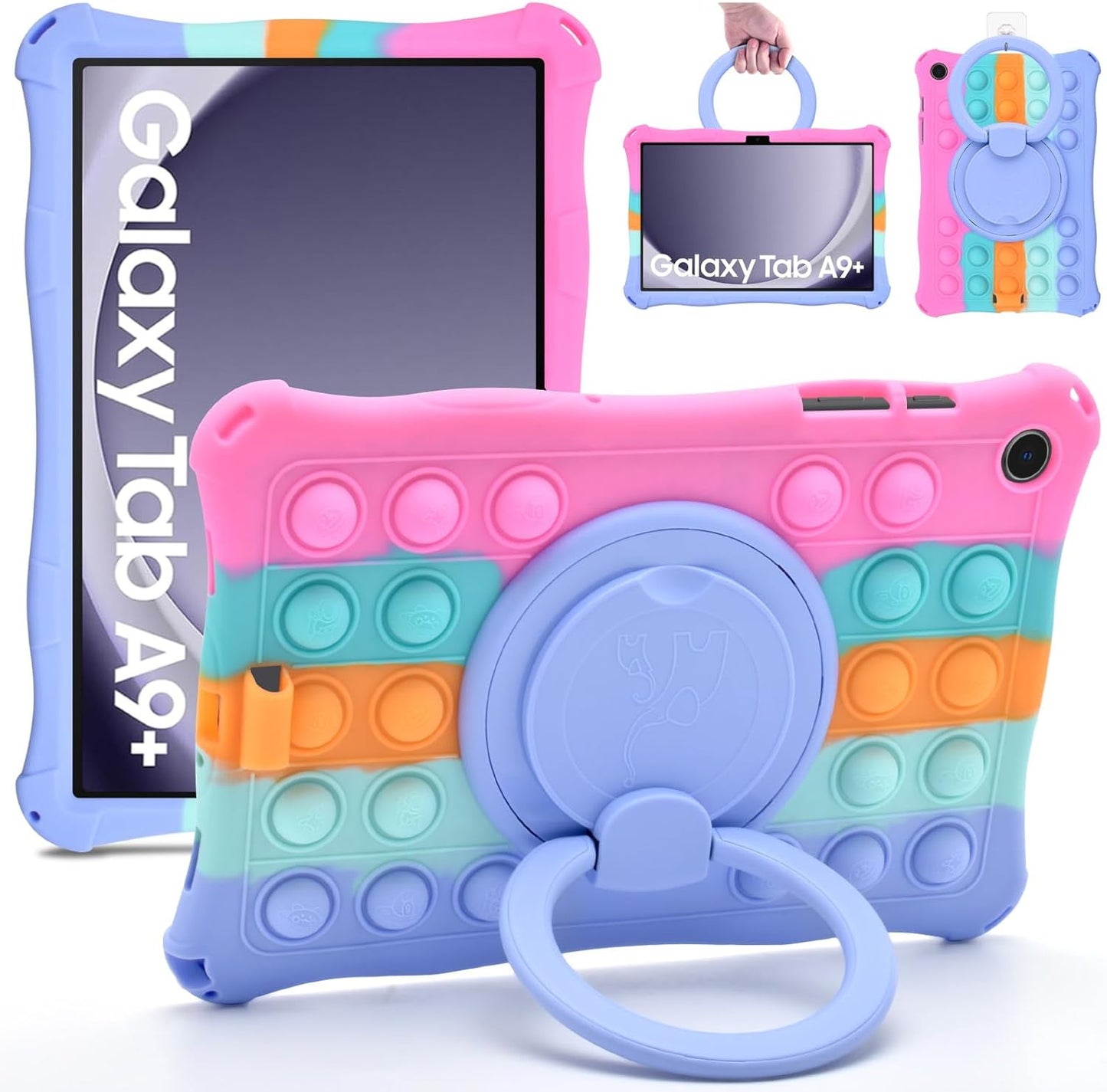 Funda de silicon pop up con correa y base para Lenovo