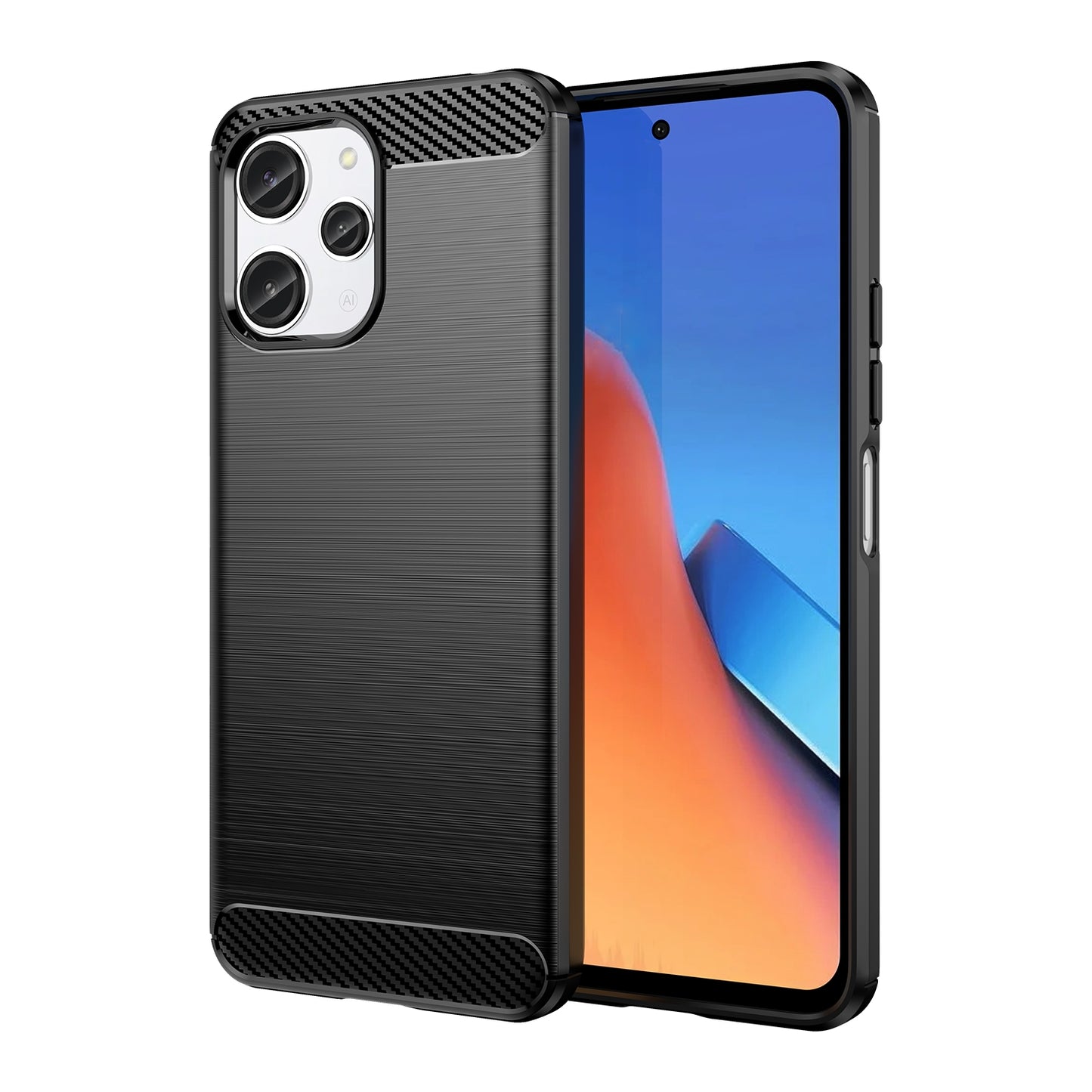 Funda textura fibra de carbono negro