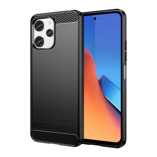Funda textura fibra de carbono negro