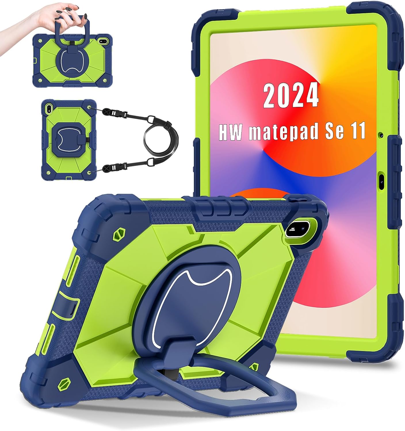 Funda rudo con correa con asa GT para tableta Galaxy Tab