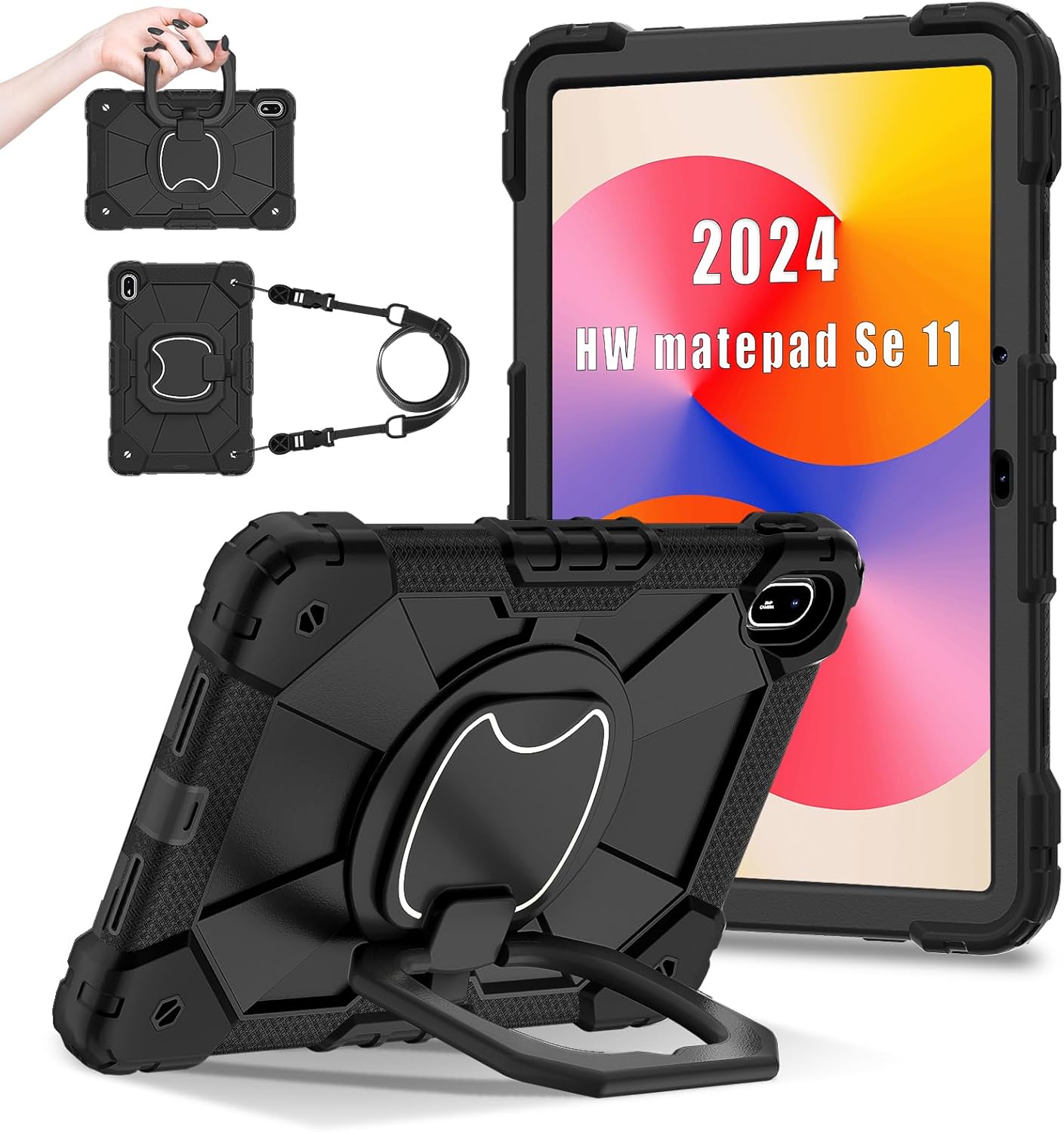 Funda rudo con correa con asa GT para tableta Galaxy Tab