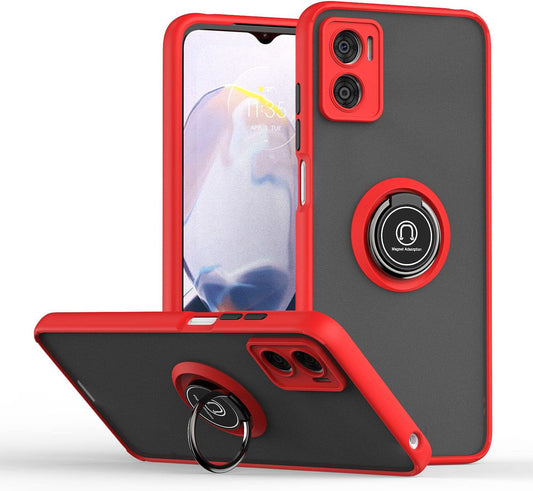 Funda Humo Mate con Anillo Rojo