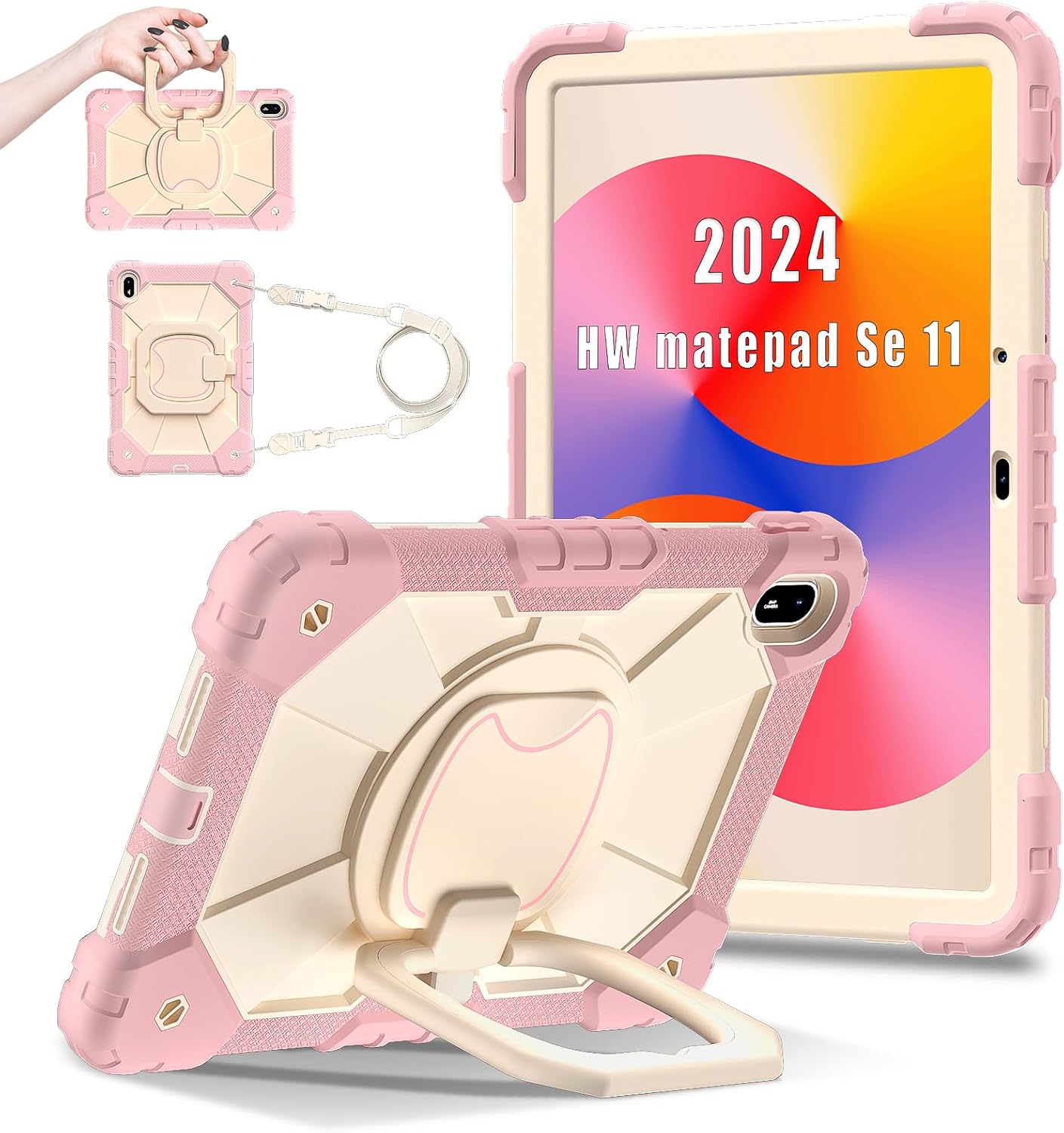 Funda rudo con correa con asa GT para tableta Galaxy Tab