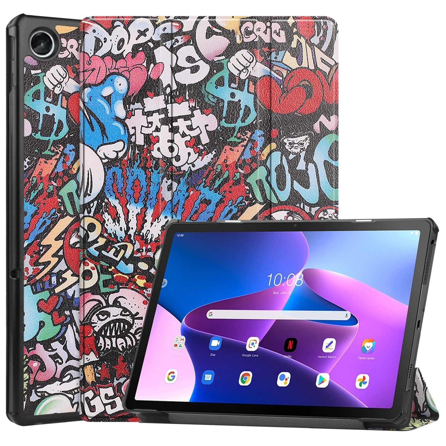 Funda smart con diseño para tableta Lenovo