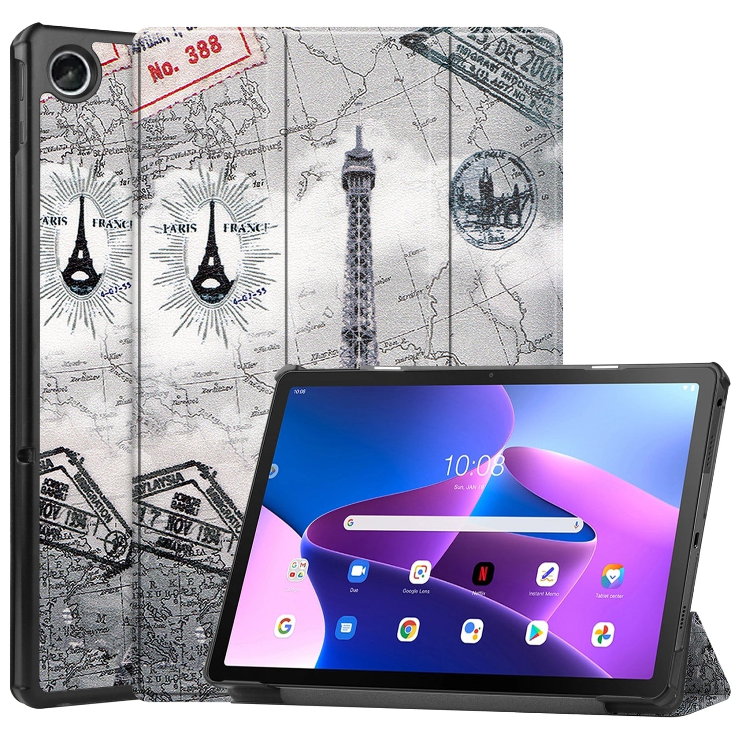 Funda smart con diseño para tableta Lenovo