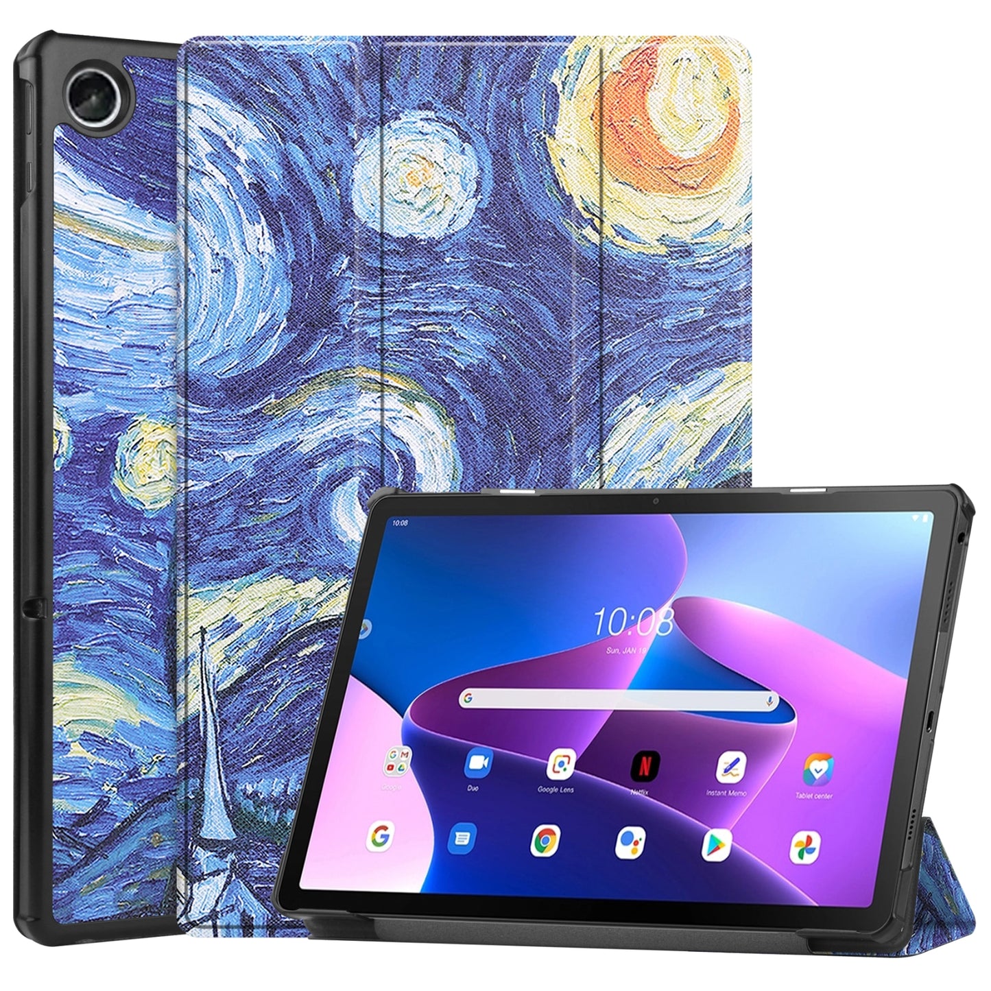 Funda smart con diseño para tableta Lenovo