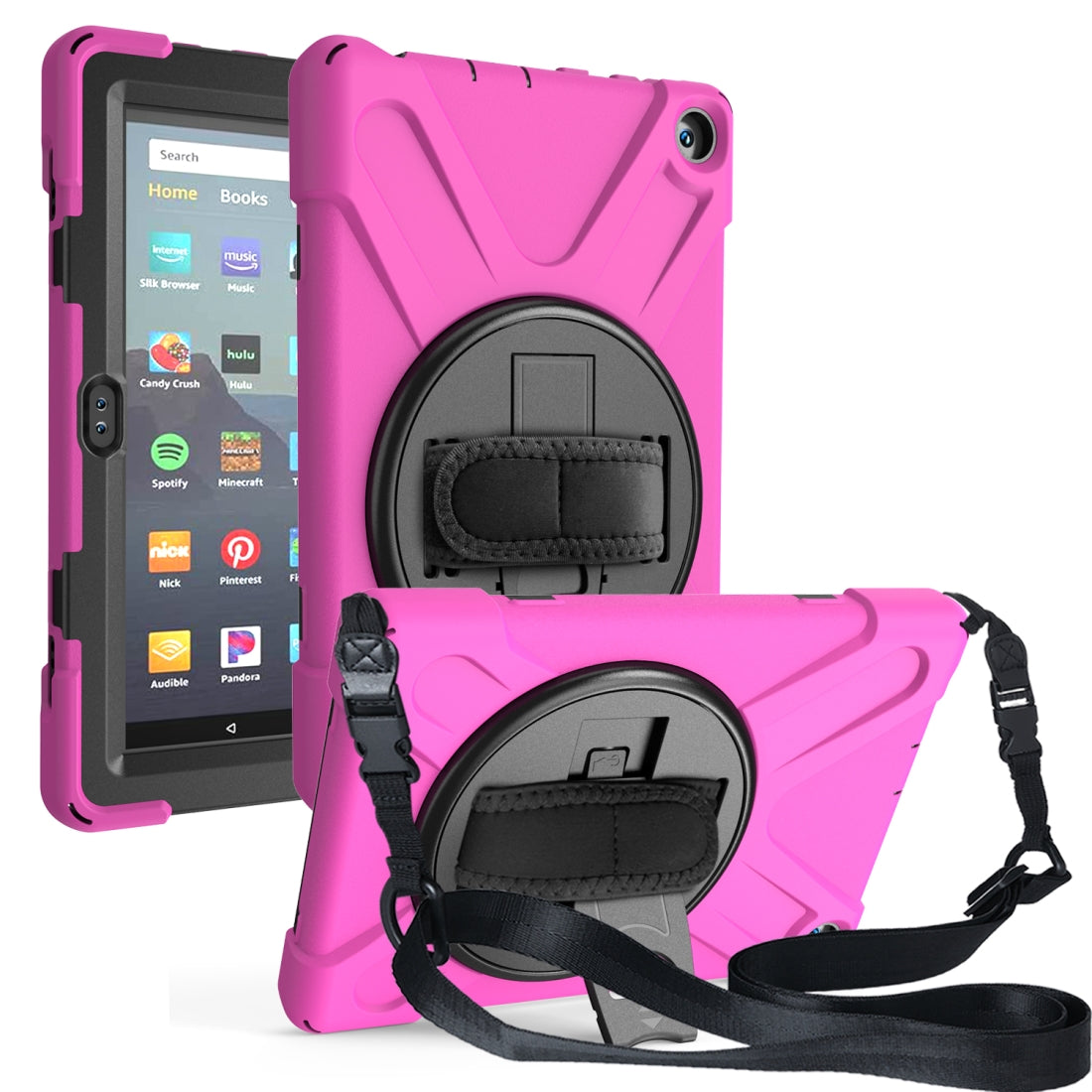 Funda rudo con correa para tableta Amazon