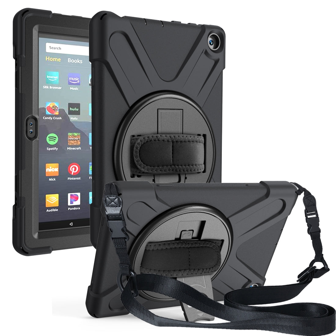 Funda rudo con correa para tableta Amazon