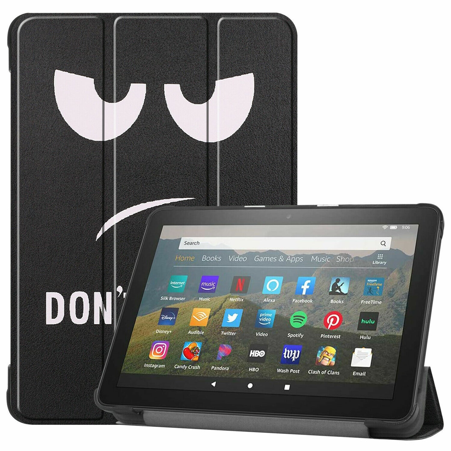 Funda smart con diseño para tableta Amazon