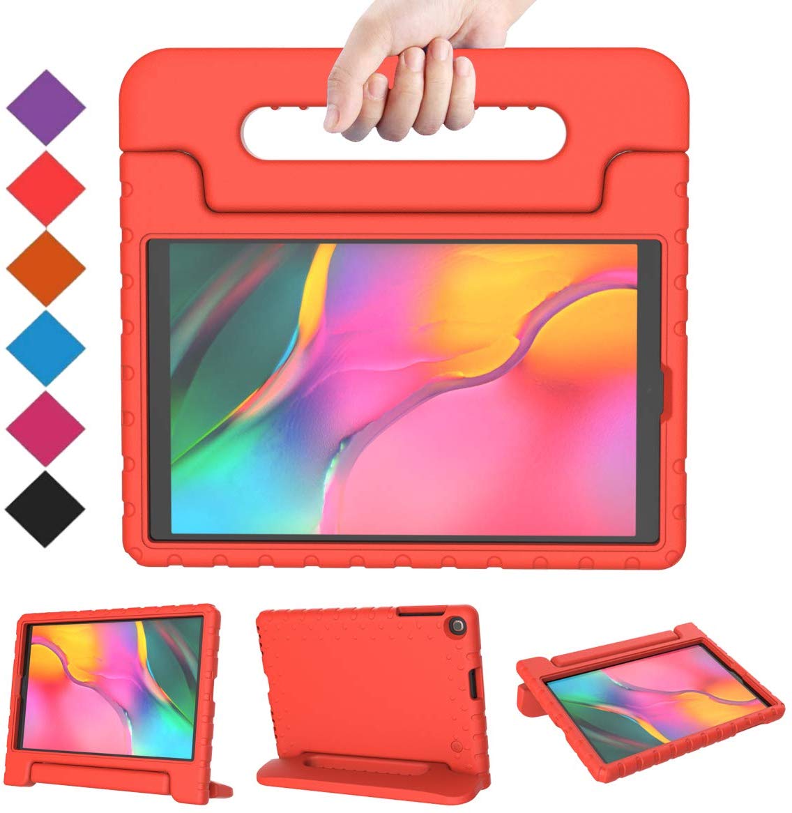 Funda de goma con agarradera para tableta Huawei