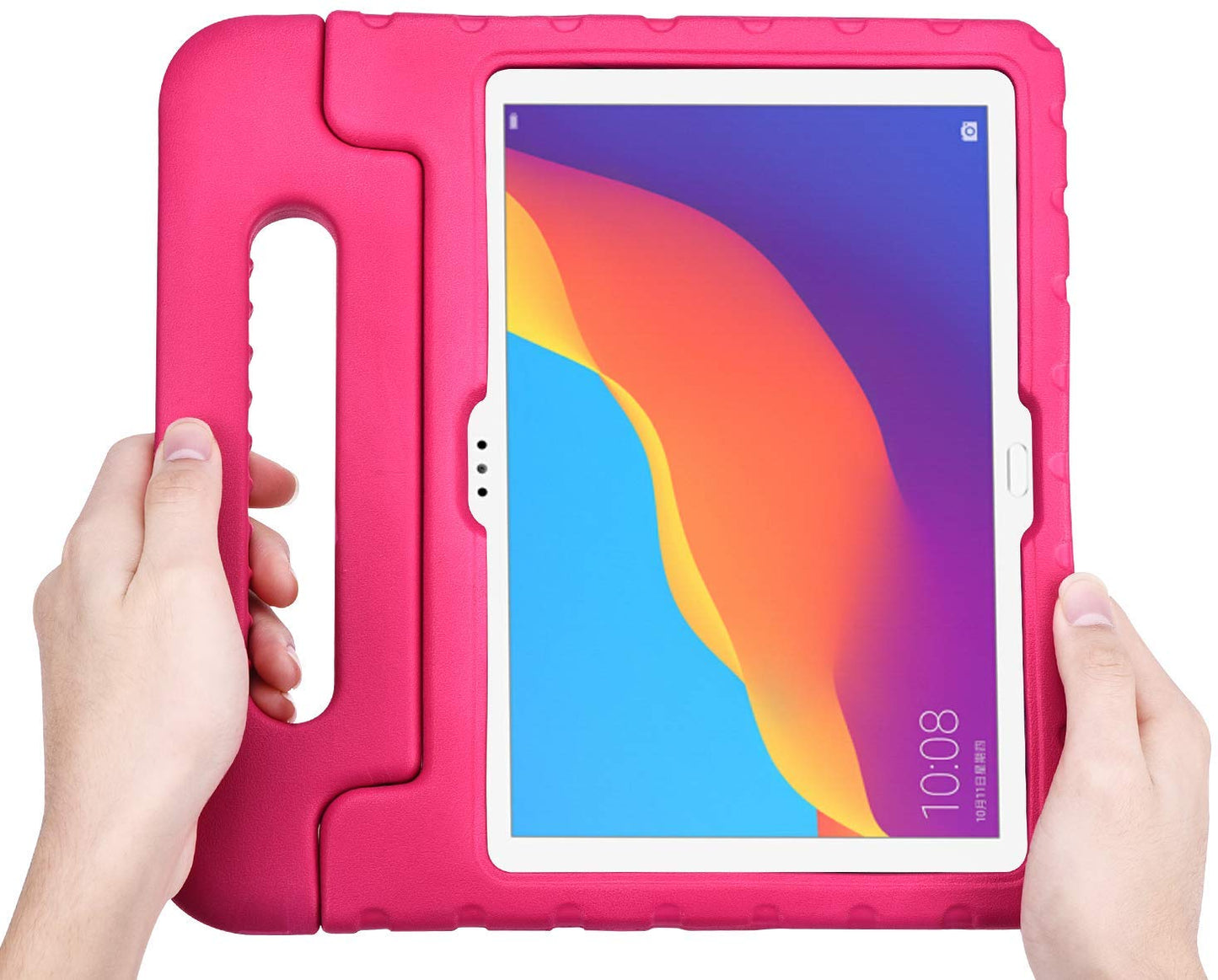 Funda de goma con agarradera para tableta Huawei